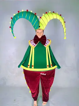 Folk Dance Kostum Luksuzni kažejo Uspešnost Poslovnih Oblačil Park Cirkus Krpo Klovn Velik Trebuh Krpo