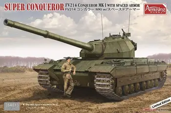 Zabavno Hobi 1/35 35A013 British Heavy Tank FV214 Osvajalec MK.I w/Razporejene Oklep