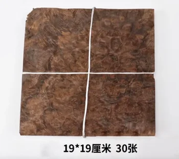 30pcs 19x10cm Debelina:0,5 mm Naravni Črni Oreh Burl češnjevega Lesa Žetonov Listov