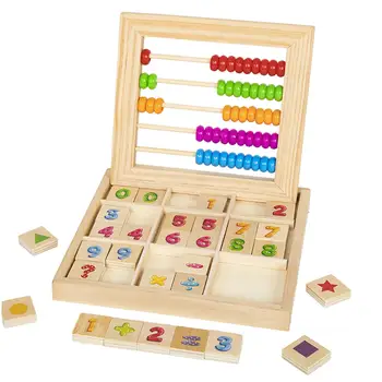 Število Blokov Matematike Igrače s 50 Multicolor Kroglice Matematika Izobraževalna Štetje za Otroke Starosti 3+ Toddlers Otroci, Dekleta, Fantje