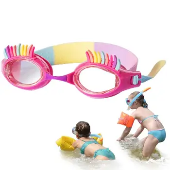 Luštna otroška Risanka Očala Dekle, Plavanje Očala, Vodotesno Silikonsko Plavati Očala Za Učenje Plavanja Nastavljiva Trak Fantje In Dekleta