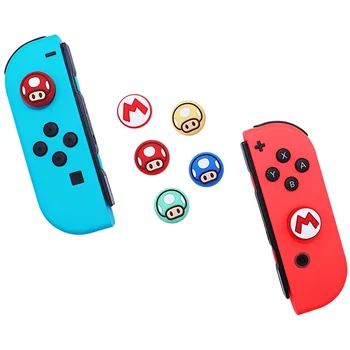 Super Marios Bratec Anime Palec Palico Oprijem Skp Palčko Kritje za Nintendo Stikalo OLED NS Lite Oprema Silikonsko Thumbstick Primeru