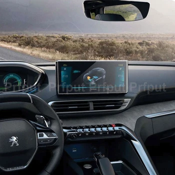 Kaljeno steklo screen protector film Za Peugeot 3008 2021 Avto radio, GPS Navigacija Notranja oprema
