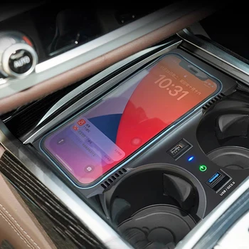 Avto QI brezžično polnjenje telefona polnilnik hitro polnjenje polnilnik pad tablice za BMW G11 G12 G70 2020 2021 2022 dodatki