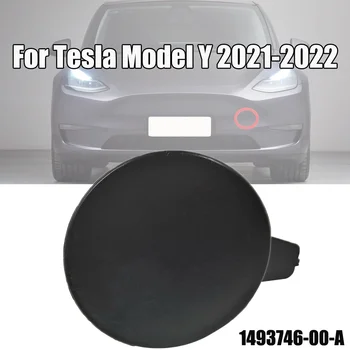 1x Črna Plastika Sprednji Odbijač Vlečna Kljuka Vlečno Oči Kritje Skp Paše Za Tesla Model Y 2021-2022 #1493746-00-A Zunanjost Deli