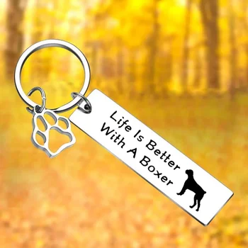 Pes Ljubimec Darila Keychain Življenje Je Boljše z francoski Buldog obeskom za ključe Obesek Nakit
