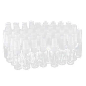 50-pack-gnome Prazno prozorne Plastike Fine Megle Spray Steklenice z Mikrovlaken Krpo, 20ml ponovno napolniti Posodo kot Nalašč za