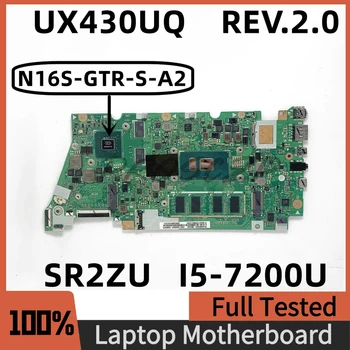UX430UQ UX430UQ REV.2.0 Mainboard Za Asus Prenosnik Motherboard N16S-GTR-S-A2, 8GB S SR2ZU I5-7200U CPU 100% Polno Dobro Preizkušen