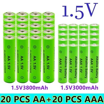 1,5 V AA 3800mAh + 1,5 V AAA 3000mah wiederaufladbare Alkalne batterie taschenlampe spielzeug uhr MP3 predvajalnik batterie ersetzen