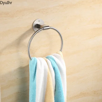 304 nerjaveče jeklo kopalnica brisačo obroč, Evropski slog preprost kopalnica, punch-brezplačno brušena krog brisačo obroč DyuIhr
