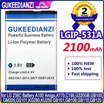 LGIP-531A Baterija za LG TracFone Neto 10 T375 320 G VN170 236C,A100 Amigo A170 C195,G320GB GB100 GB101 GB106 GB110 + Številko Skladbe