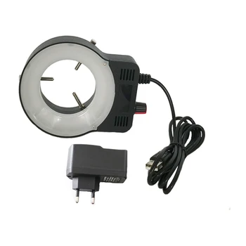 48 motnega LED Nastavljivim Obročem Svetlobe, luči Za video digitalni Mikroskop Industrijske Kamere Lupo EU adapter orodja