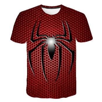 Novo Čudo T-Majice Spider-Man 3D Print majica s kratkimi rokavi Moški Ženske Poletje Moda Športna Majica s kratkimi rokavi Otroci Fantje Dekleta Anime Risanke Tees Vrhovi