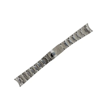 20 mm iz Nerjavečega Jekla 316L Srebro Ukrivljen Koncu Oystrer Watch Band Traku, Primerni za ROX Watch