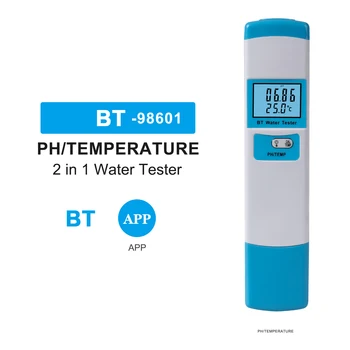 BT Inteligentni Kakovosti Vode Večnamenski Tester PH Temperatura Marikulturi Test Digitalni Ph-Meter za Akvarij Bazen