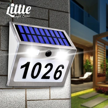 Hišnih Številk Sončno energijo Svetlobe Naslov se Prijavite LED Solarna Svetilka na Prostem Nepremočljiva Oblog Razsvetljava na Domačem Dvorišču Ulica