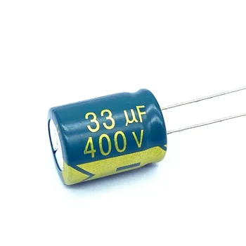 10pcs/veliko 33UF visoka frekvenca nizka impedanca 400V 33UF aluminija elektrolitski kondenzator velikost 13*17 400V33UF 20%