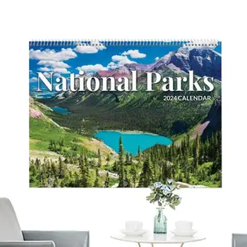Nacionalni Parki Koledar 2024 Zabavno Dekorativni Mesečna Stenski Koledarji 2024 Z Narodni Park Slike 2024 Okrasnih Koledarjev Za