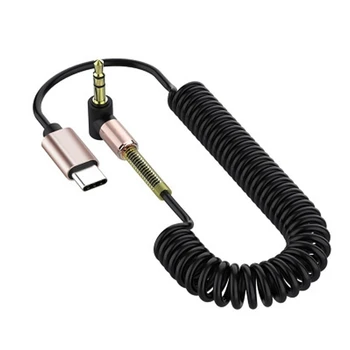 3,5 mm do USB Tip C Moški Kabel, Adapter, Kabel, Avto Stereo Kabli