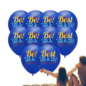 Srečni Oče je Dan Baloni 10pcs svetovni Dan Očetov Dekoracijo Bela Modra Najboljši Oče Na Svetu Baloni Srečen svetovni Dan Očetov Folija Baloni