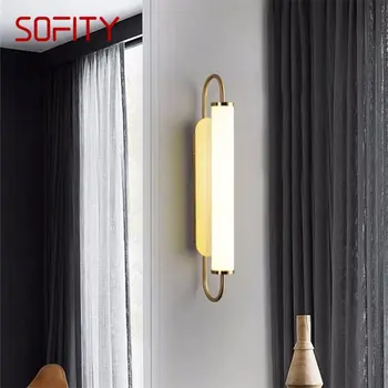 SOFITY Nordijska Stenske Luči Sconces LED Svetilka Moderne Kreativne Zasnove Gold Tekem Dekorativne za Dom Koridor