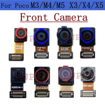 Sprednja Kamera Za Xiaomi Poco M3 M4 M5 X3 X4 X5 Pro GT 5G Prvotne Majhne Čelnega Selfie Sooča Modul Kamere Flex Kabel Deli