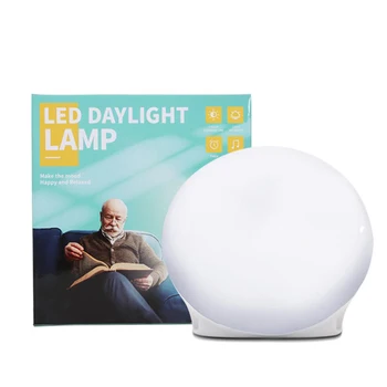 LED Žalostno Terapija s Svetlobo Žarnice in Svetlobe Žarnice z Belimi Hrup 10 Nemoteno Glasbe Za Depresijo 10000lux Prenosni Krog Noč Svetlobe