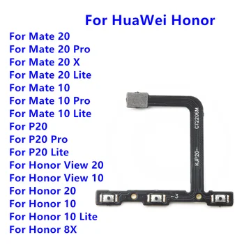 Vklop IZKLOP Izklop Stikalo Tipka za upravljanje Glasnosti Gumb Flex Kabel Za HuaWei Honor Prikaz 10 Mate 20 X P20 Pro Lite 8X Deli