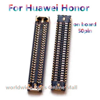 10pcs-100 kozarcev LCD Zaslon FPC Priključek, Vtič Za Huawei Honor nova8 pro 8SE 8Pro 50pin na krovu flex rep vtičnico