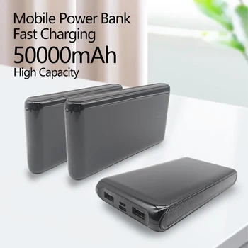 Portable Power Bank 50000mAh Zunanji Baterijski Paket Za 22,5 W PD Hitro Polnjenje Za iPhone Moči banke Prenosni Polnilec