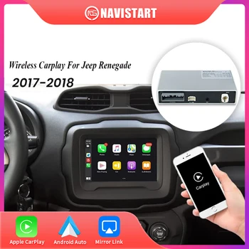 NAVISTART Brezžični CarPlay Za Jeep Renegade 2017-2018 Android Auto Modul za Video Vmesnik Ogledalo Povezavo