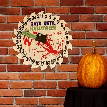 Halloween Adventni Koledar Odštevanje Koledar Premično Darila Krog Grozo Dekor Ročno izdelane Viseče Dekoracije za Stranke Steno Doma