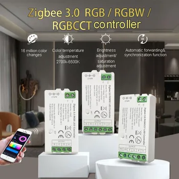 Zigbee 3.0 WiFi 2,4 GHz LED Krmilnik DIM SCT RGB RGBW RGBCCT LED Trakovi, barvni Odtenek Most Tuya Dvojni Način Prehoda Pametne Stvari, 5-24V