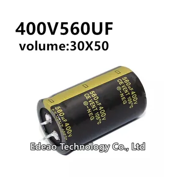 2Pcs/veliko 400V 560UF 400V560UF 560UF400V prostornina: 30X50 mm audio ojačevalnik inverter aluminija elektrolitski kondenzator