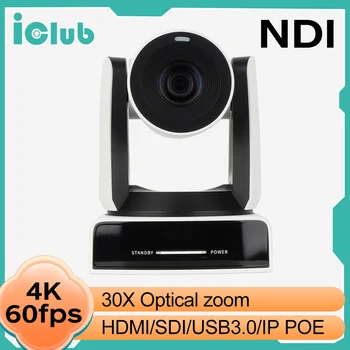 4K60fps Video konference NDI PTZ kamere 30X Optični Zoom SDI, HDMI, USB, LAN Ai Auto Tracking PTZ Kamera Za Cerkev Živo