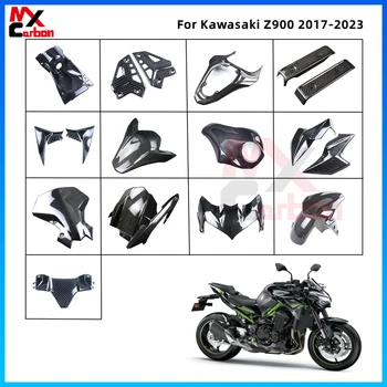 Motorno Kolo Strani Prednji Oklep Kompleti Guard Zaščito Spremenjen Pribor Za Kawasaki Z900 2017-2023 Celoti Iz Ogljikovih Vlaken