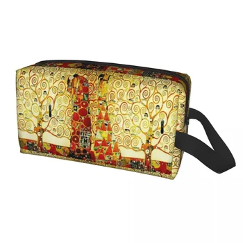 Drevo Življenja Gustav Klimt, Ki Jih Ličila Torba Ženske Potovalni Kozmetični Pripomočki Kawaii Slikarstvo, Umetnost Shranjevanje Toaletne Torbe