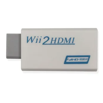 Wii2HDMI Adapter Podpora Full HD 1080P 720P 3.5 mm Audio Wii na HDMI Pretvornik za HDTV Wii Pretvornik