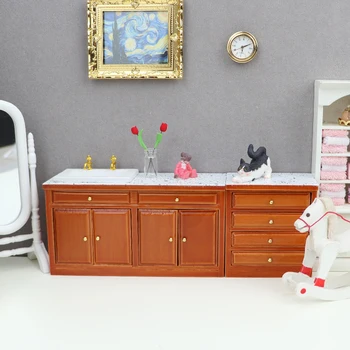 1:12 Lutke Miniaturni Omari Korito Prsih Predal Za Shranjevanje Kabinet Omarico Pohištvo Dekor Igrača, Lutka Hiša Dodatki