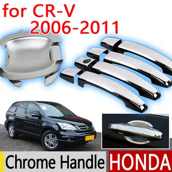 Vroče Prodaje, Za Honda CRV CR-V 2007-2011 Pribor Chrome Vrat Ročaj 2007 2008 2009 2010 Avtomobila Zajema Nalepke Avto Styling