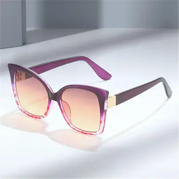 Nova Trendovska Kvadratnih Vintage sončna Očala Mačka Oči, sončna Očala Prevelik Odtenki Plaži Potovanja Očala UV Zaščita