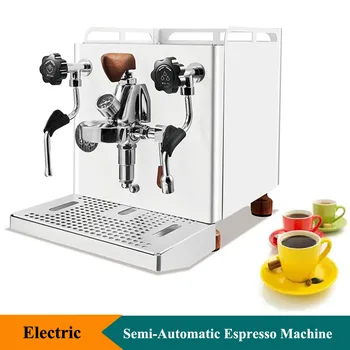 110V 220V Električne Visoke Kakovosti Espresso Stroj Pol-Avtomatski Espresso Stroj iz Nerjavečega Jekla, aparat za Kavo Stroj Za Trgovino