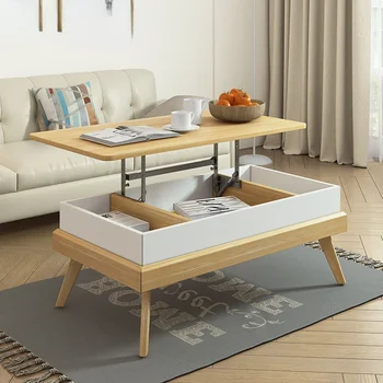 Multi-Funkcijski Dviganje in Zložljivo mizico Sodobne Preprosto Majhno Stanovanje mizico Strani