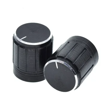10pcs 15*17 mm aluminij zlitine potenciometer gumb rotacijski stikalo za nadzor glasnosti gumb za črno Za DIY