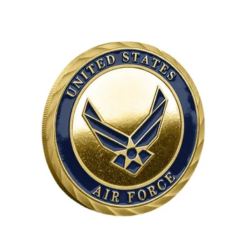 Spominski Kovanec Air Force Ustvarjalne Obrti Darilo 3D Relief Kovinski Spominski Kovanec Izziv Kovanec Proizvodnje
