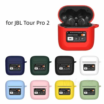 Novo Silikonsko Slušalke Kritje Za JBL Pro Tour 2 Brezžični Čepkov Primeru Shockproof Bluetooth Slušalke Zaščitnik Slušalke Mehko Lupini