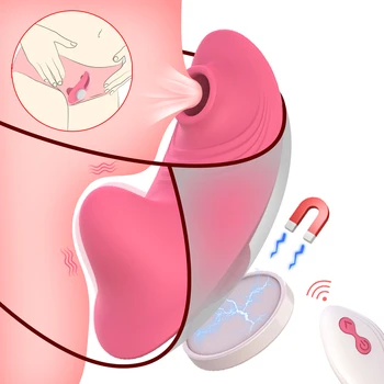Mini Klitoris Bedak Vibrator Magnetna Privlačnost G-Spot Stimulator Hlačke Sex Igrače Za Ženske Modni Ženski Masturbator
