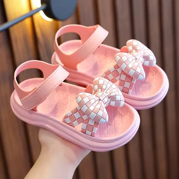 2023 Novo Poletje Dekliške Sandale Anti-skid Mehko Podplati Priložnostne Otrok Velcro Šoli Baby Plaži Otroci Sandale Superge Baby Čevlji