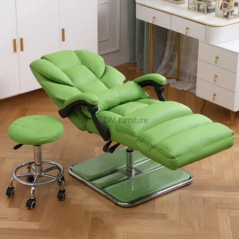 Reclinable Salon Stol Hidraulic Noge Berber Shop, Prenosni Letnik Cadeira De Barbeiro Komercialne Pohištvo
