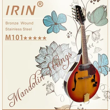M101 Mandolin 4 Sklope Strune, Uvoženih iz Nerjavečega Jekla Mercerized Mandolin Strune za kitaro komplet